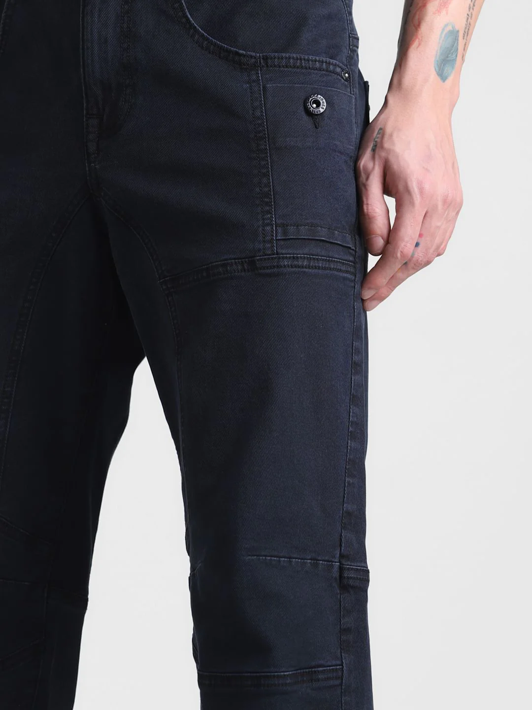 Dark Blue Low Rise Stan Anti Fit Jeans - Image 5