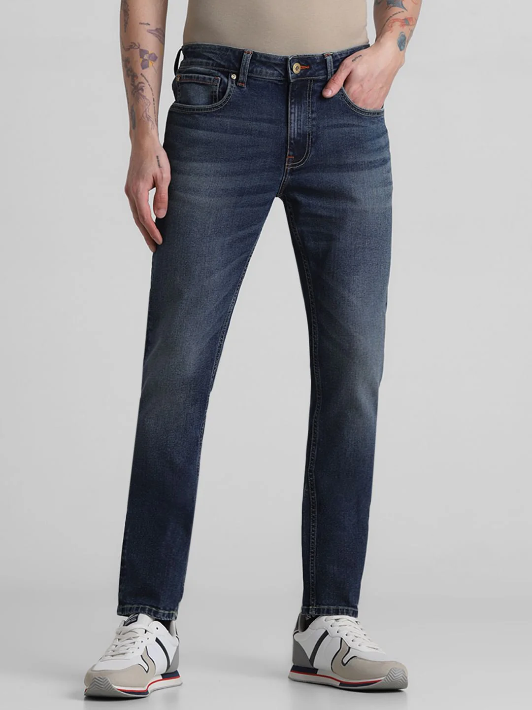 Blue Low Rise Ben Skinny Fit Jeans