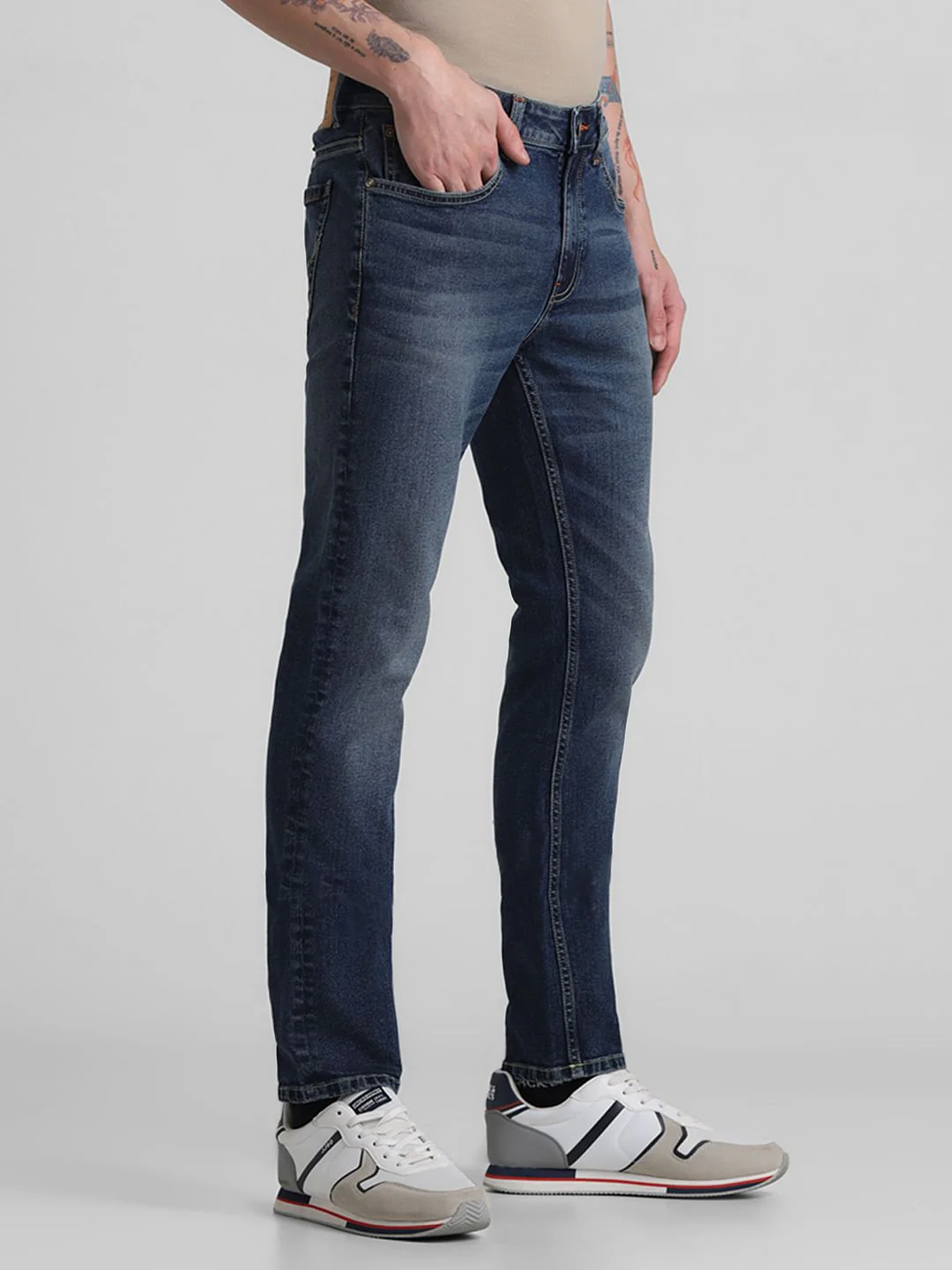 Blue Low Rise Ben Skinny Fit Jeans - Image 2