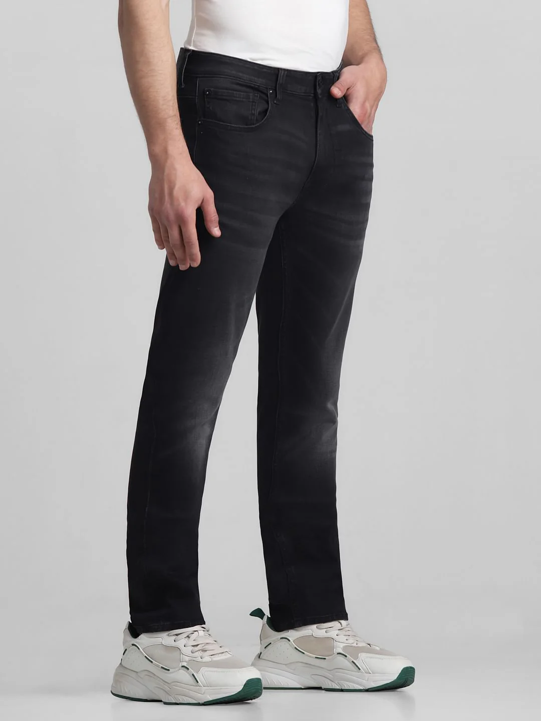 Black Low Rise Ben Skinny Fit Jeans - Image 2