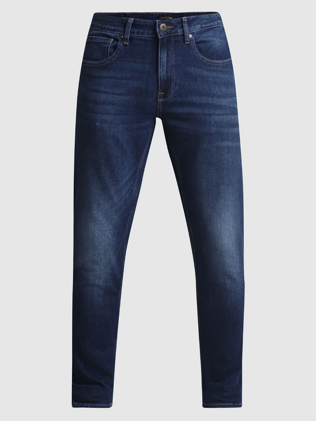Dark Blue Mid Rise Brak Slim Fit Jeans - Image 6