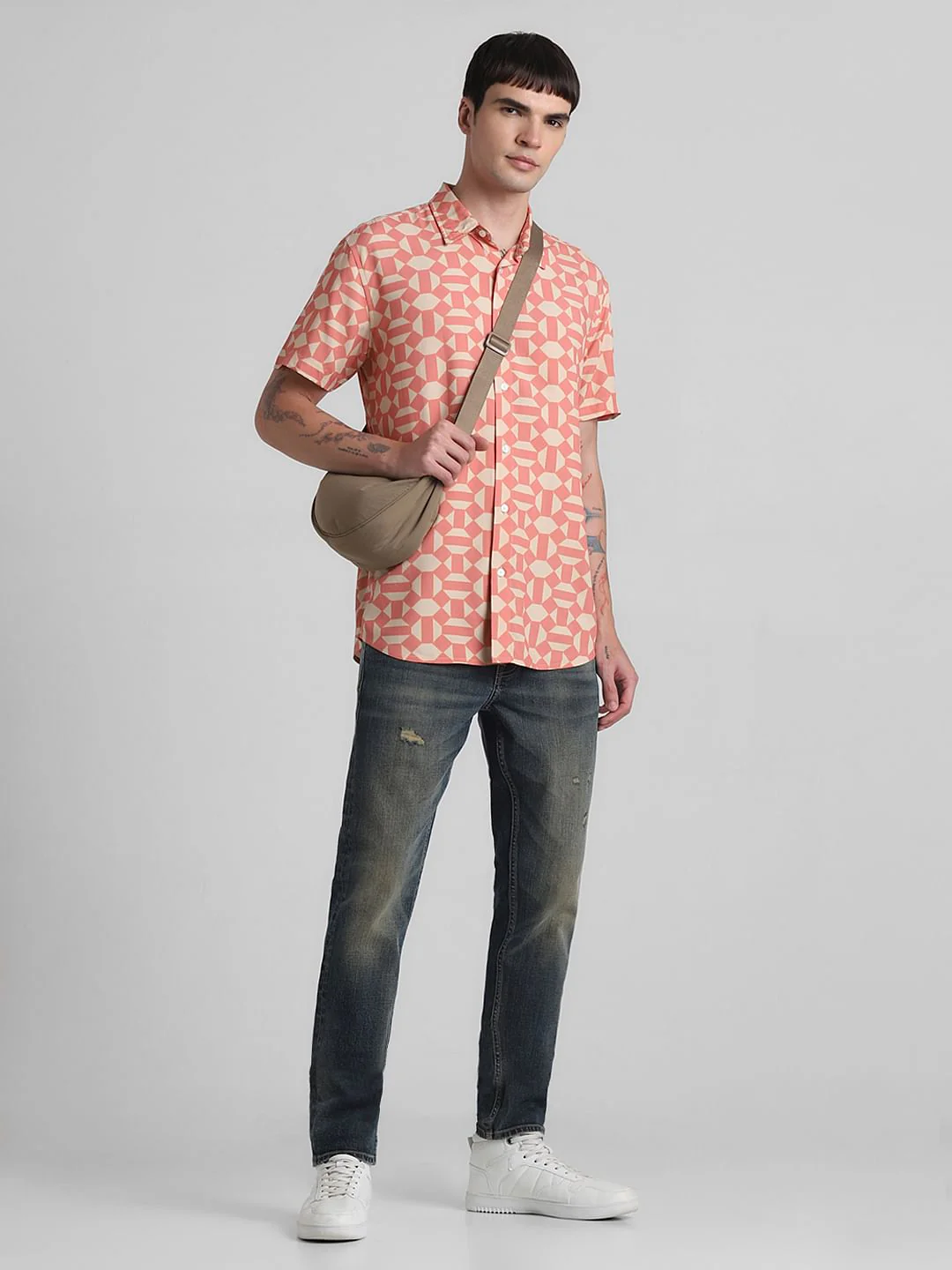 Dark Blue Low Rise Distressed Slim Fit Jeans - Image 6