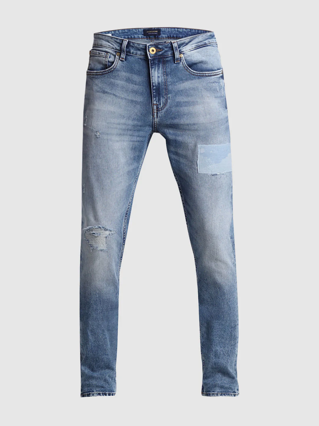 Light Blue Low Rise Glenn Slim Fit Jeans - Image 7