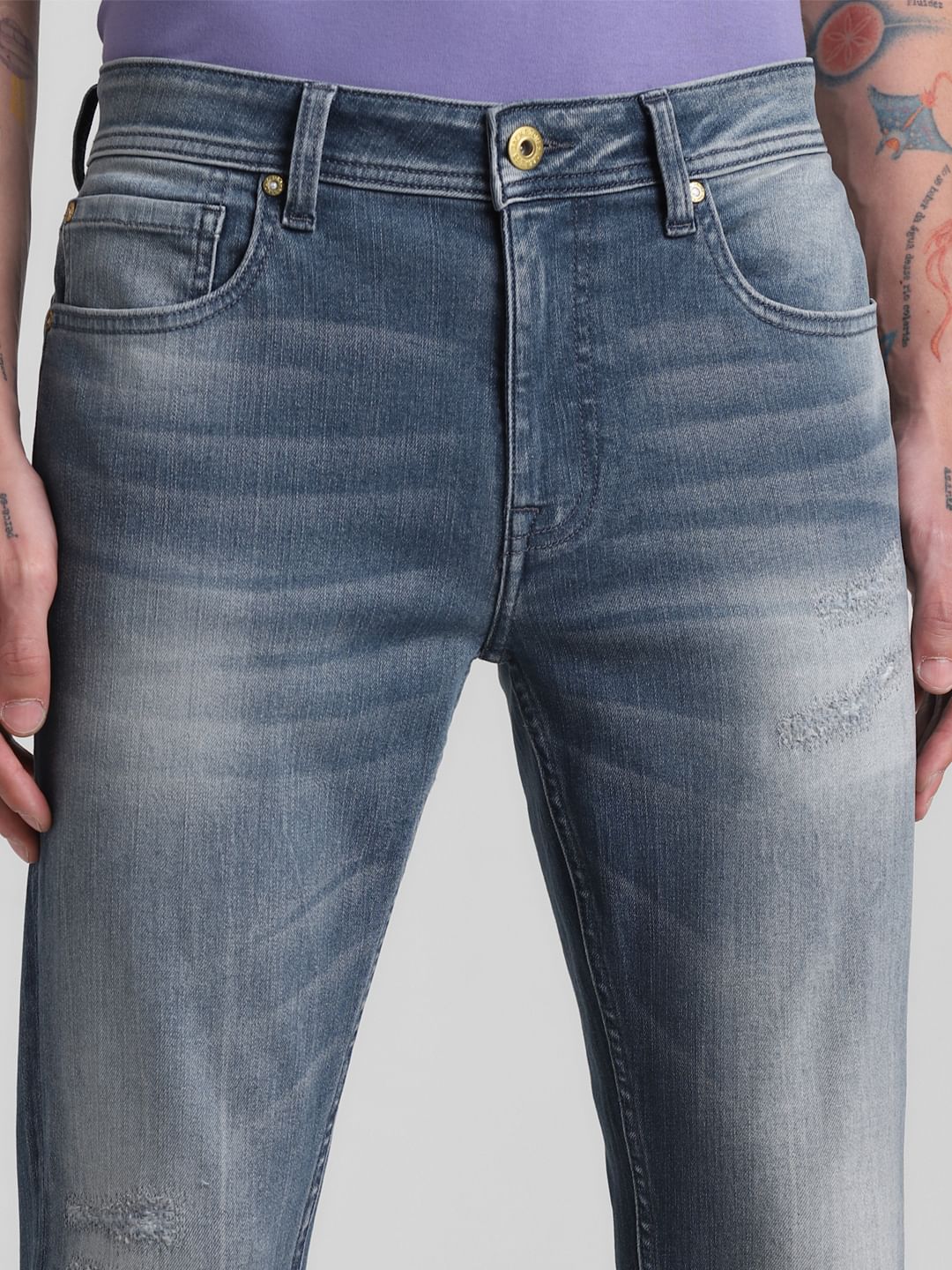 Grey Low Rise Liam Skinny Fit Jeans - Image 4