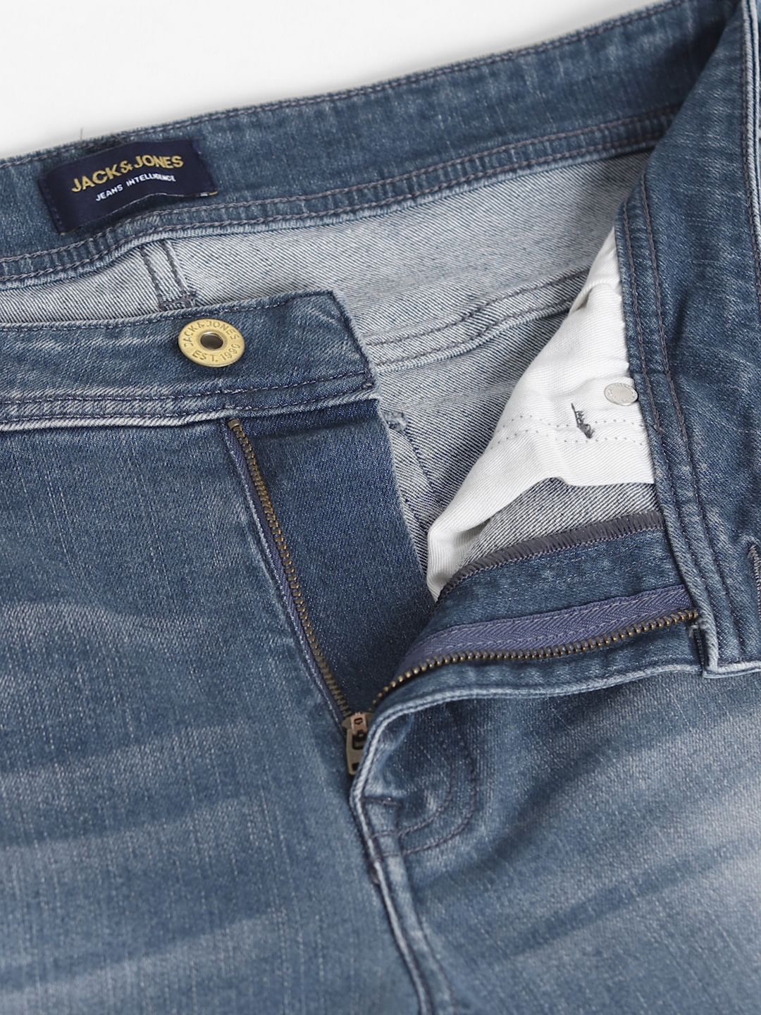 Grey Low Rise Liam Skinny Fit Jeans - Image 5
