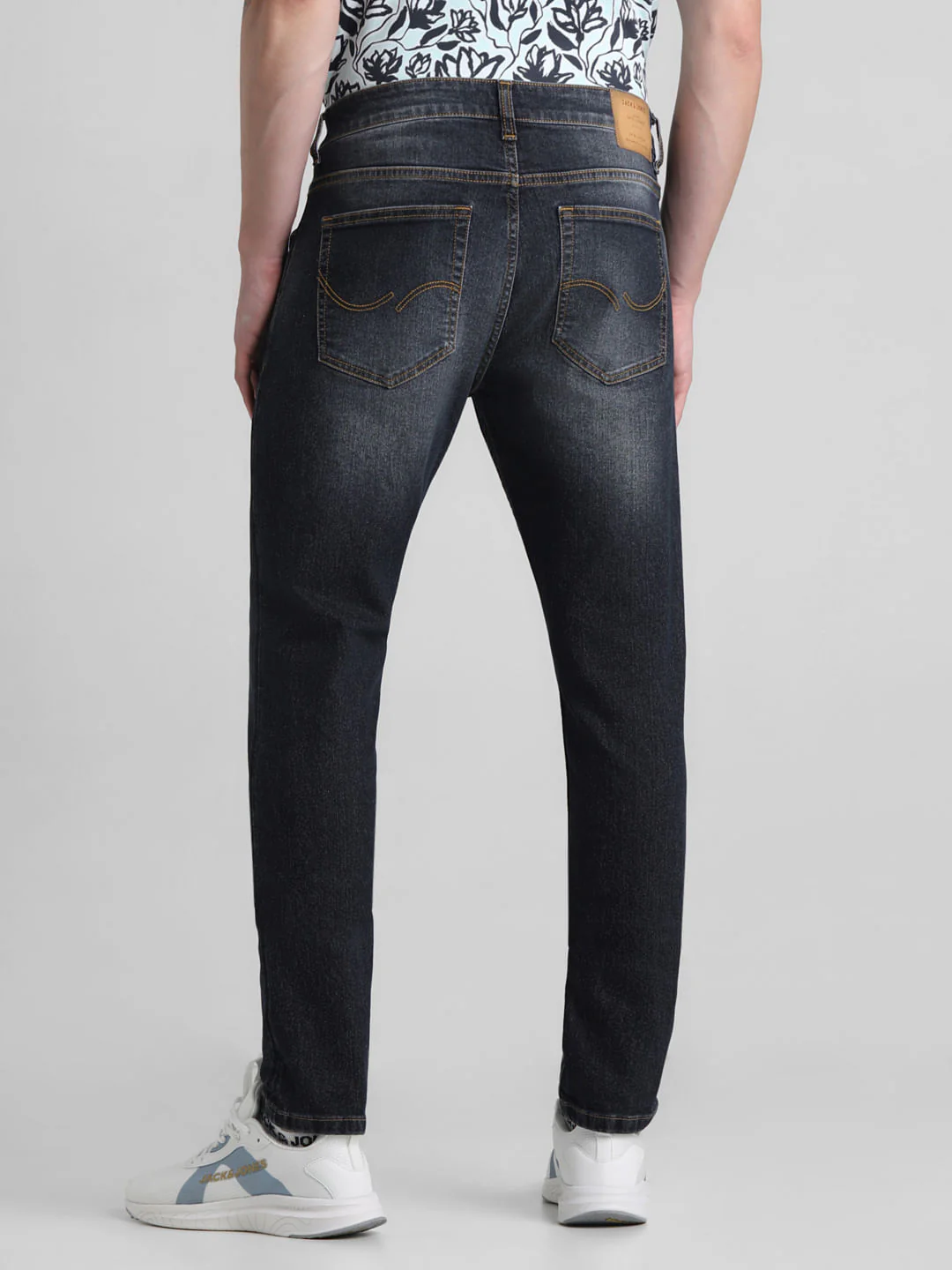Dark Blue Low Rise Liam Skinny Jeans - Image 3