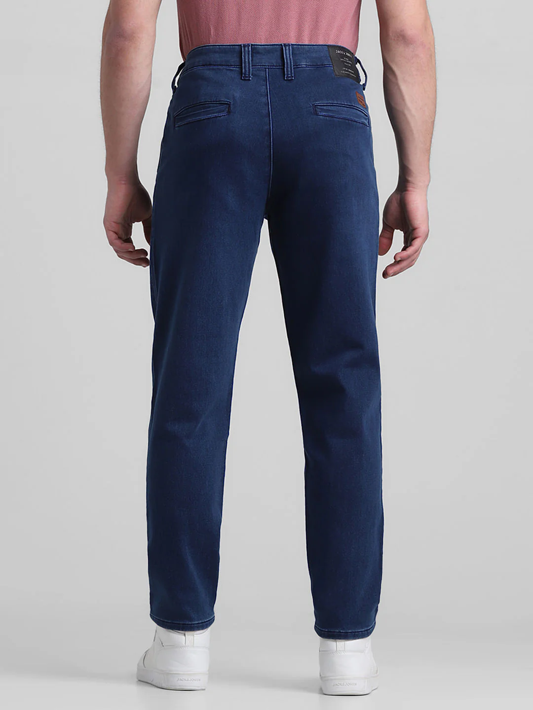 DARK Blue Low Rise Knit Anti Fit Jeans - Image 3