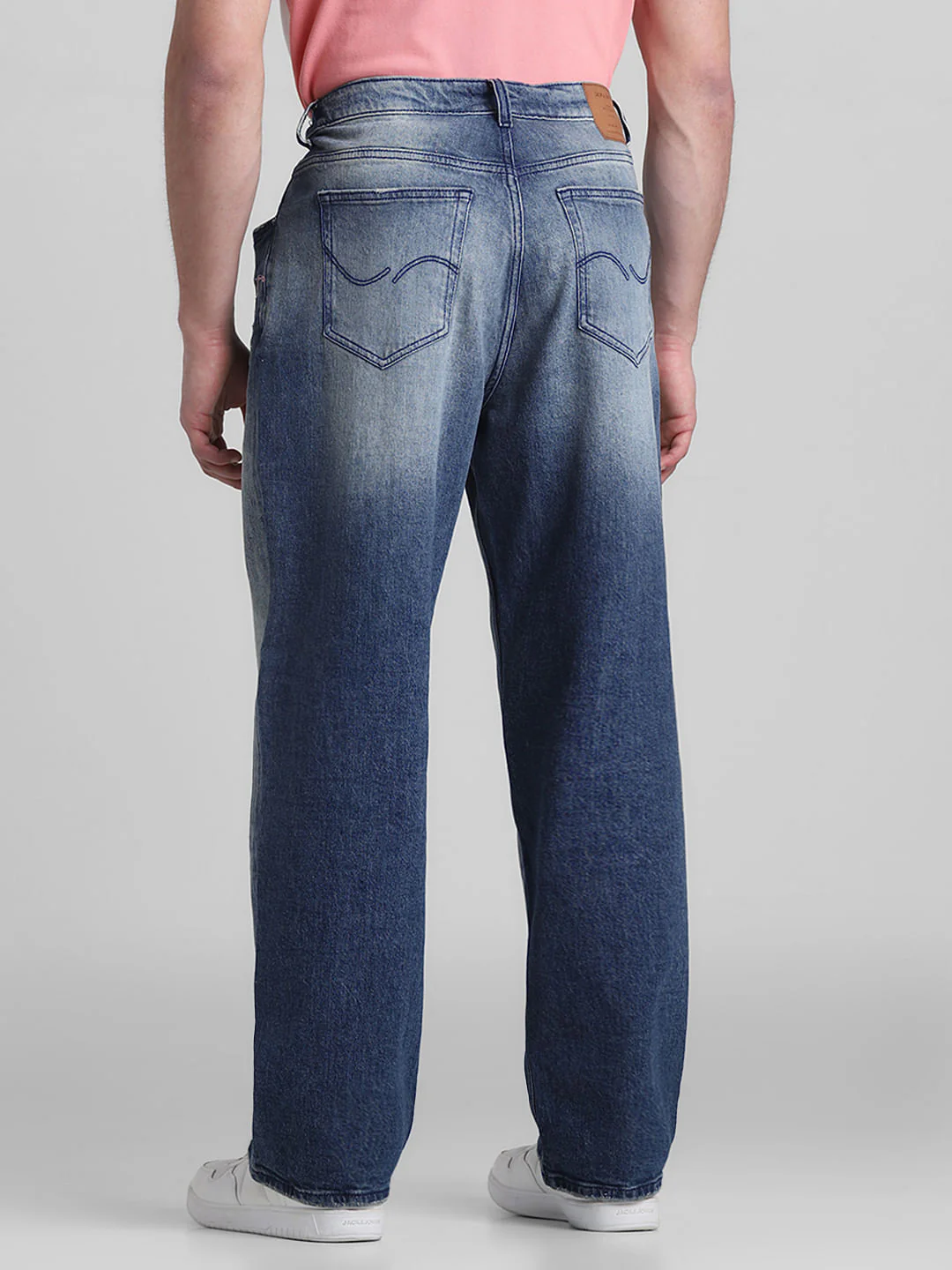Blue High Rise Dario Loose Fit Jeans - Image 3