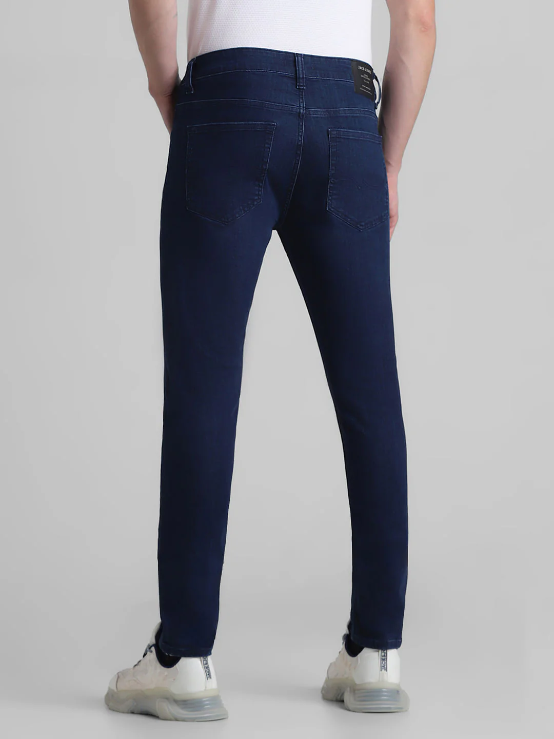 Dark Blue Low Rise Liam Skinny Fit Jeans - Image 3