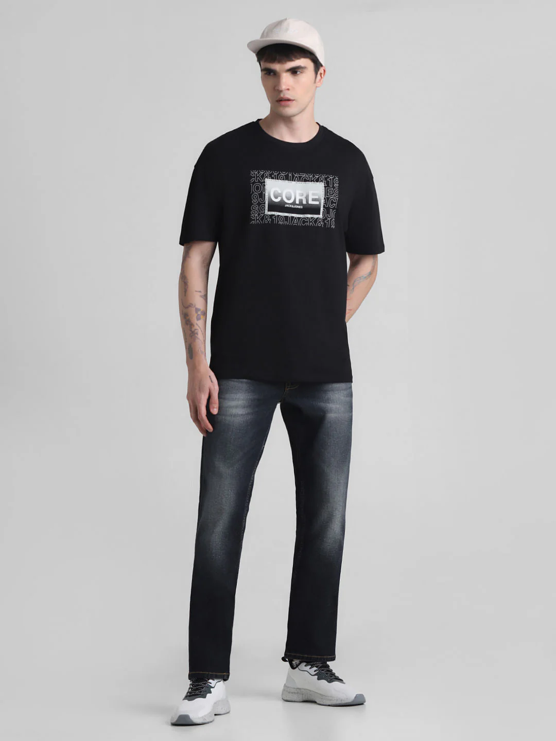 Dark Blue Mid Rise Clark Regular Fit Jeans - Image 5