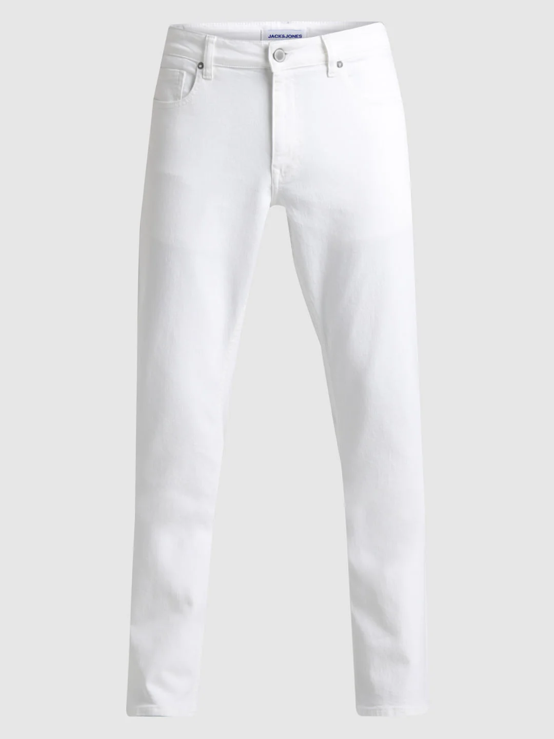 White Mid Rise Clark Regular Fit Jeans - Image 6