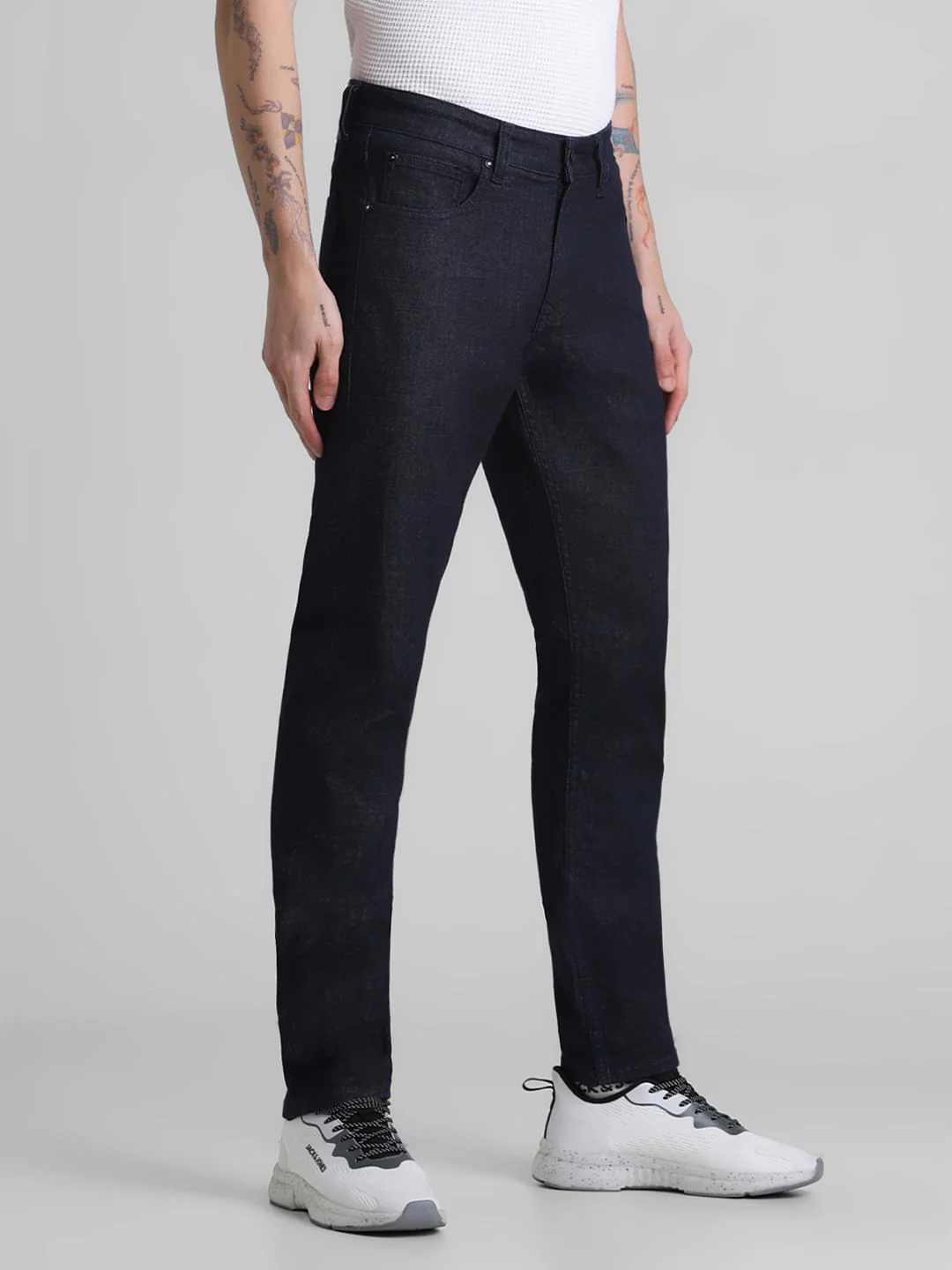 Dark Blue Low Rise Glenn Slim Fit Jeans - Image 2