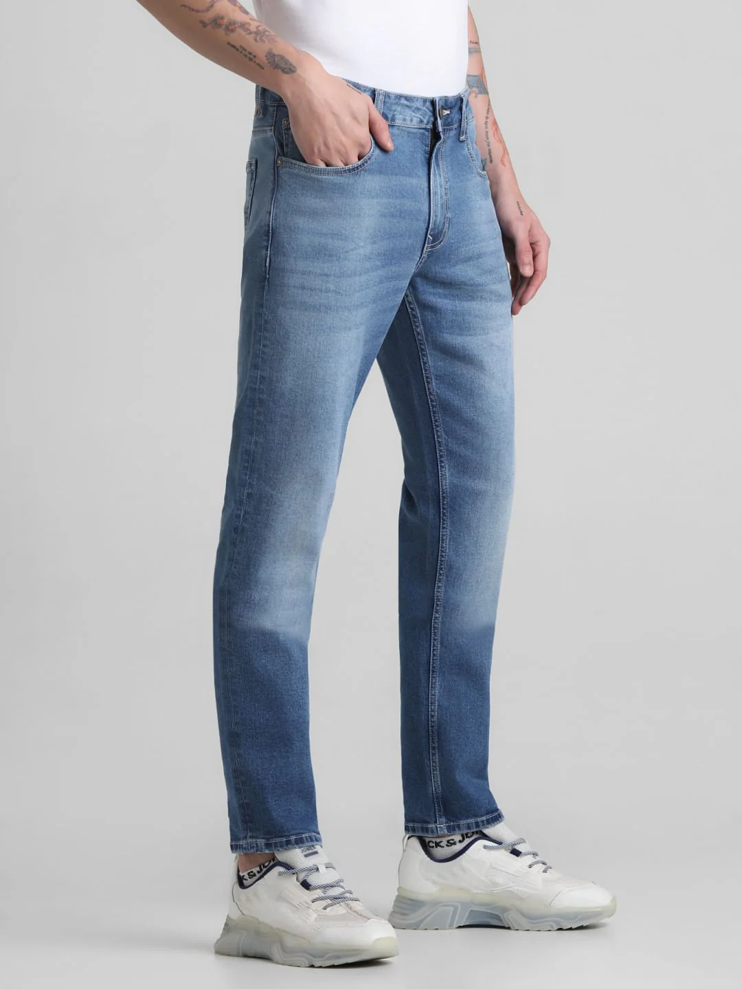 Light Blue Low Rise Ben Skinny Jeans - Image 2