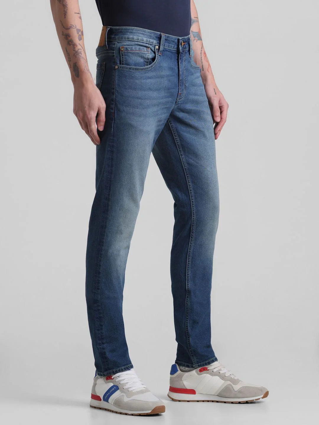 Blue Low Rise Glenn Slim Fit Jeans - Image 2