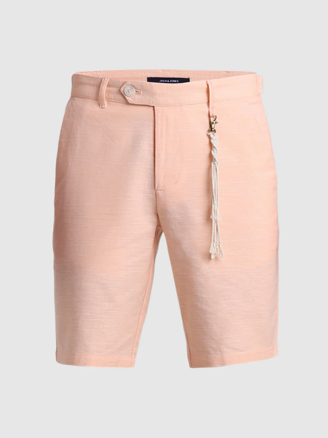 Coral Low Rise Linen Shorts - Image 6