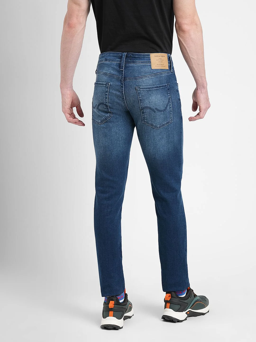 Dark Blue Low Rise Glenn Slim Fit Jeans - Image 4