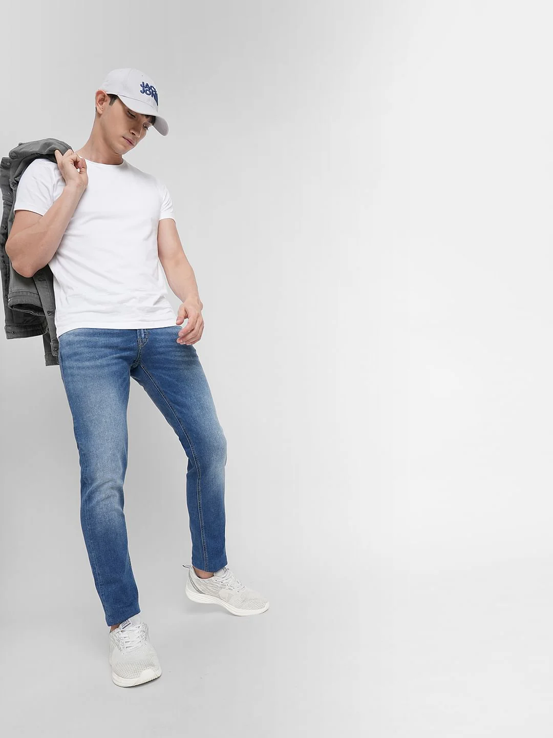 Blue Low Rise Glenn Slim Fit Jeans