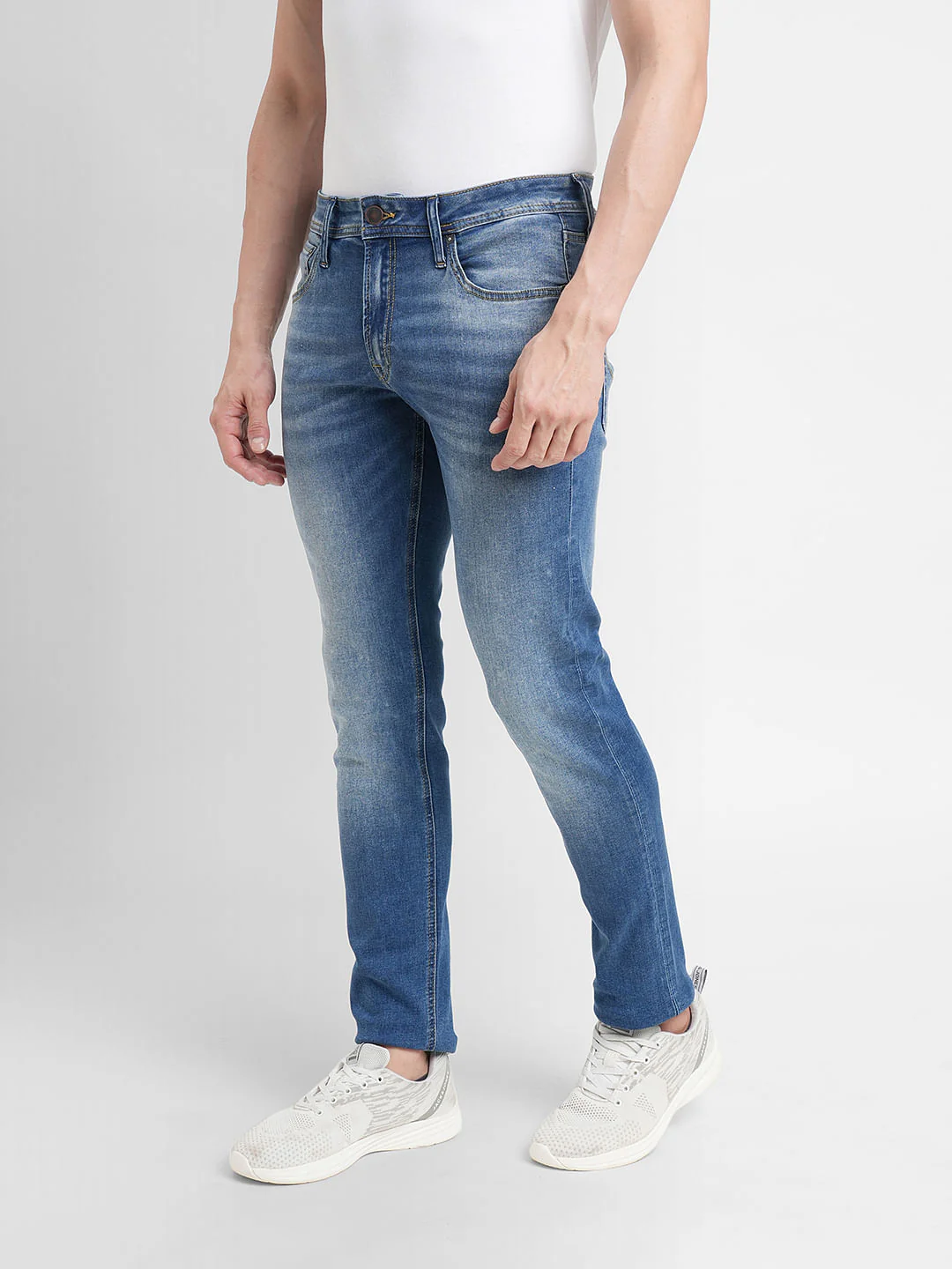 Blue Low Rise Glenn Slim Fit Jeans - Image 3
