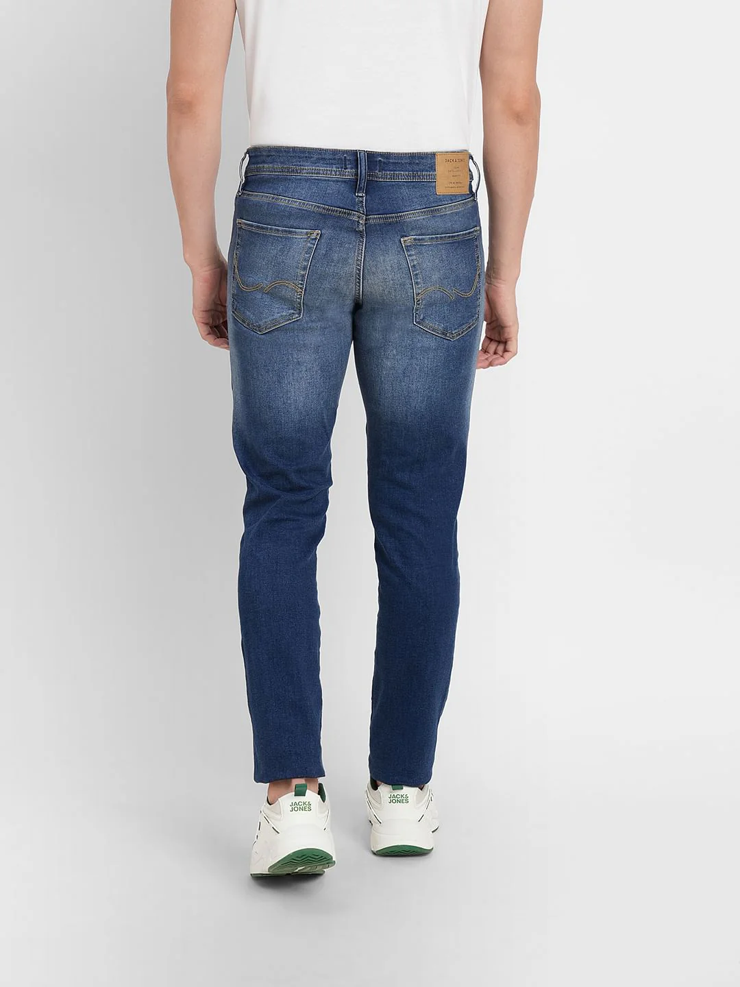 Blue Low Rise Washed Glenn Slim Fit Jeans - Image 4
