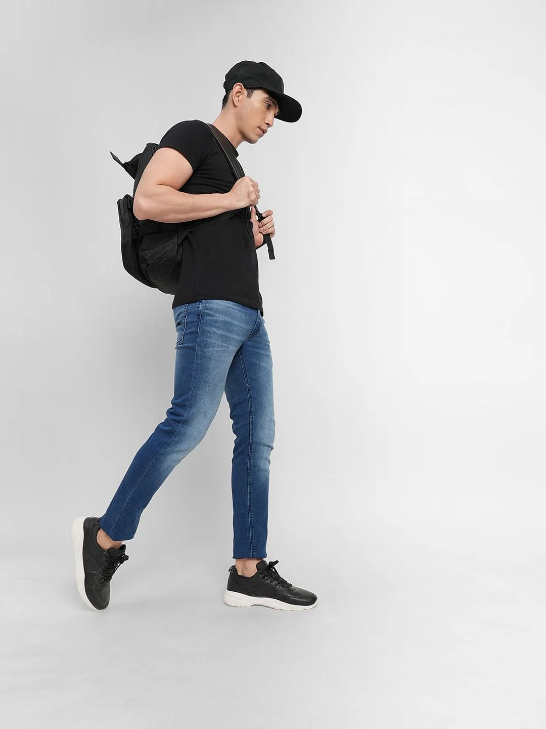Blue Low Rise Ben Skinny Fit Jeans