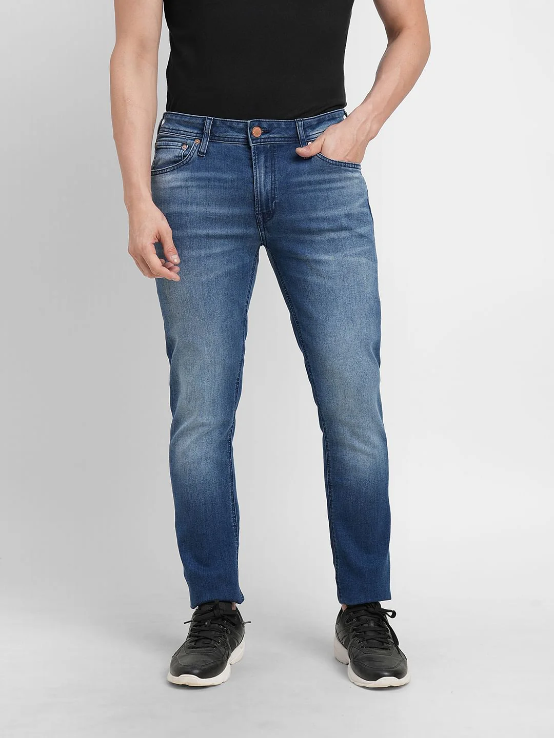 Blue Low Rise Ben Skinny Fit Jeans - Image 2