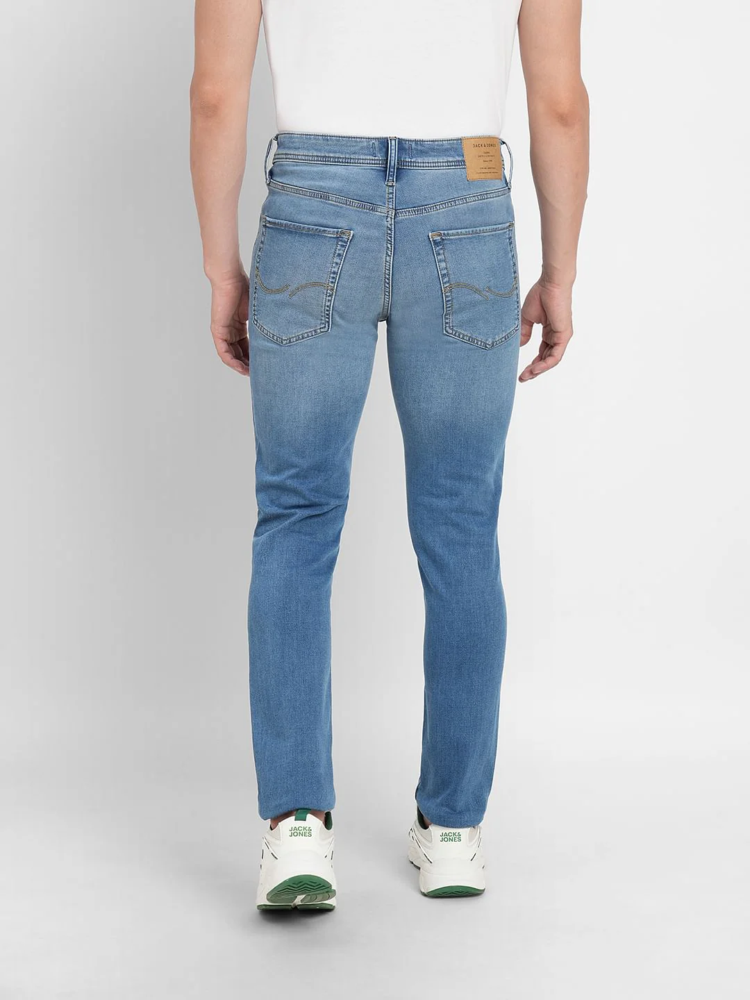 Blue Low Rise Washed Ben Skinny Fit Jeans - Image 4