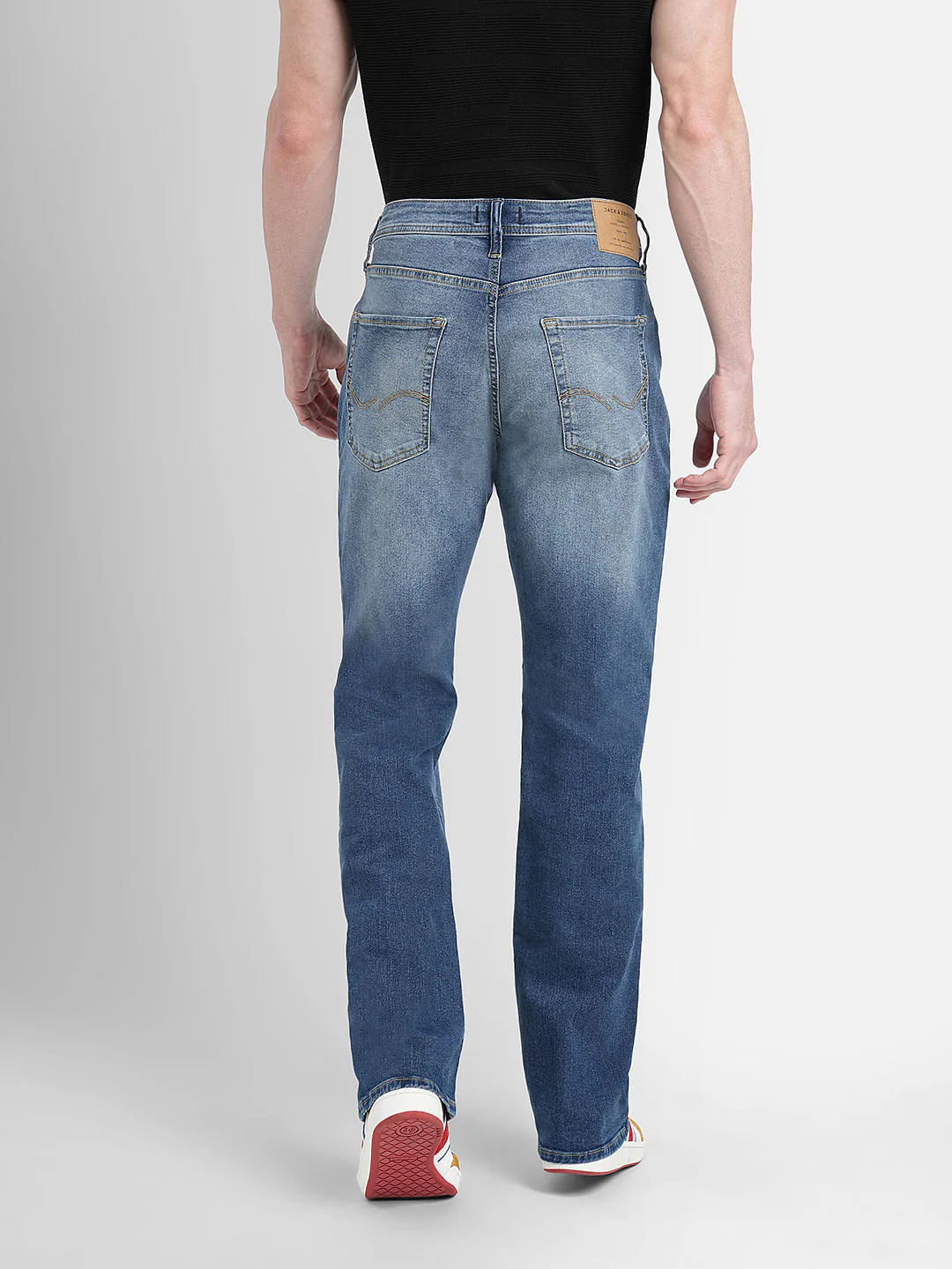Dark Blue High Rise Washed Ray Bootcut Jeans - Image 4