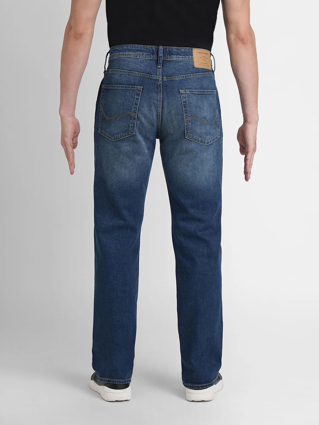 Dark Blue High Rise Bootcut Jeans - Image 4