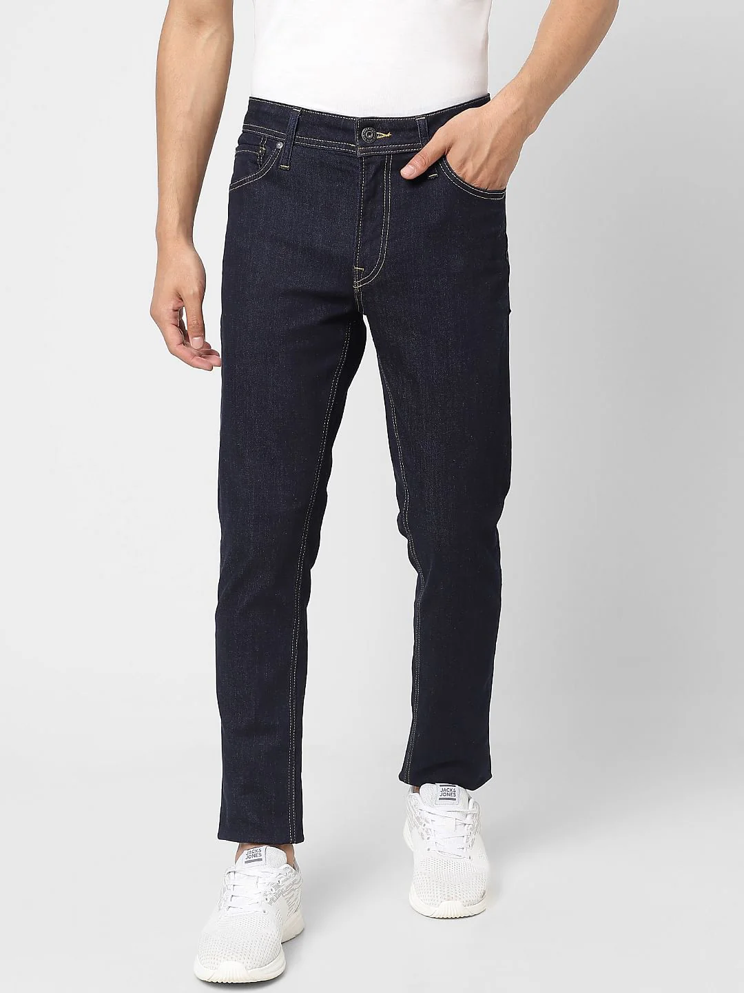 Dark Blue Low Rise Ben Skinny Jeans - Image 2