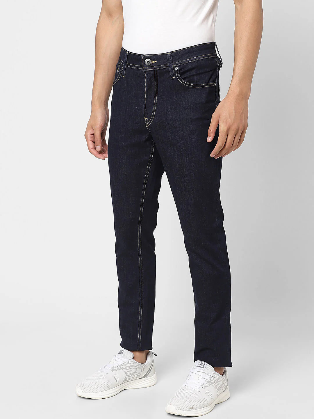 Dark Blue Low Rise Ben Skinny Jeans - Image 3