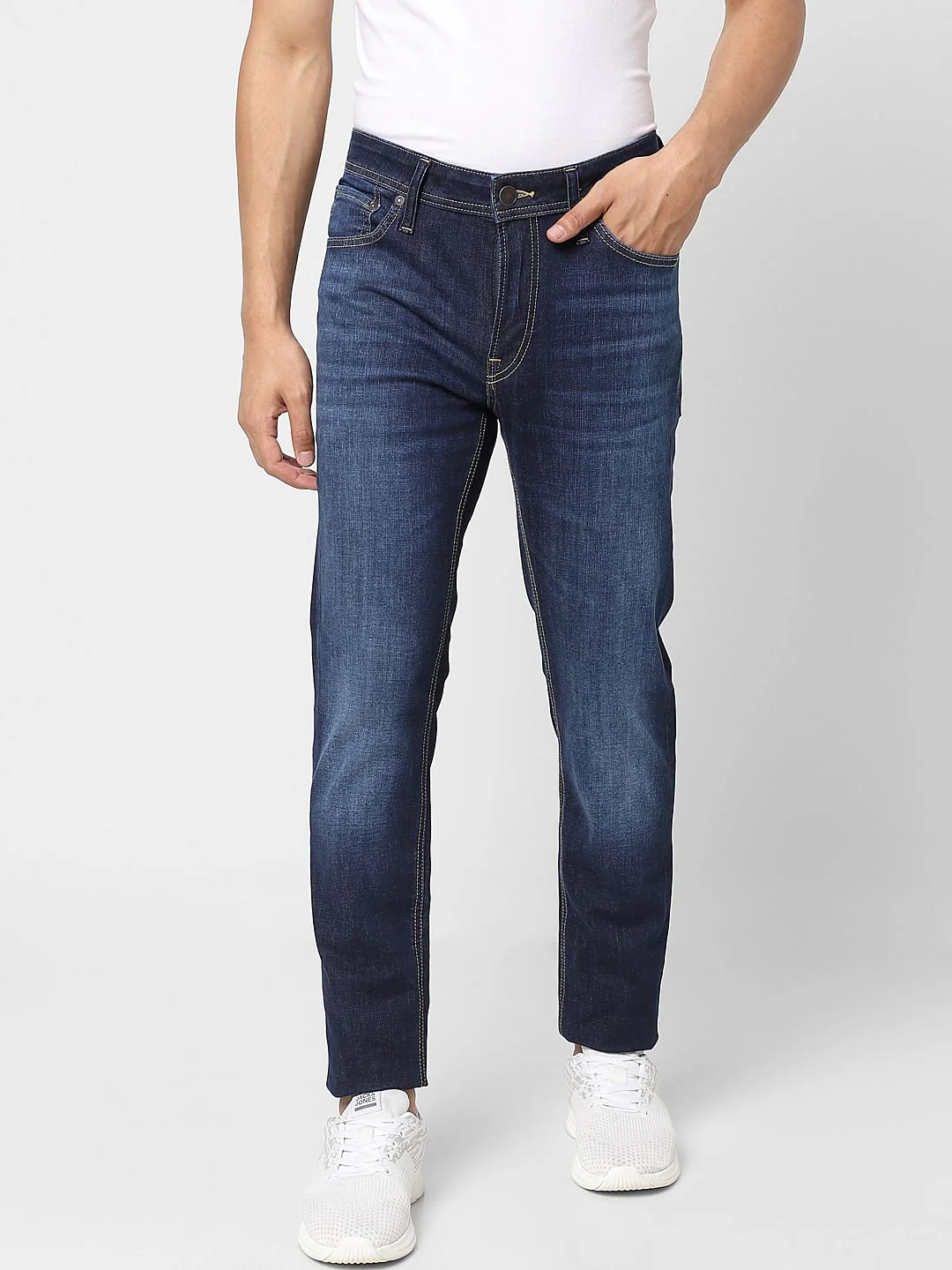 Dark Blue Low Rise Ben Skinny Jeans - Image 2
