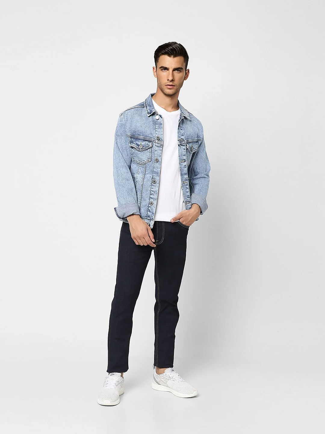 Dark Blue Low Rise Ben Skinny Jeans