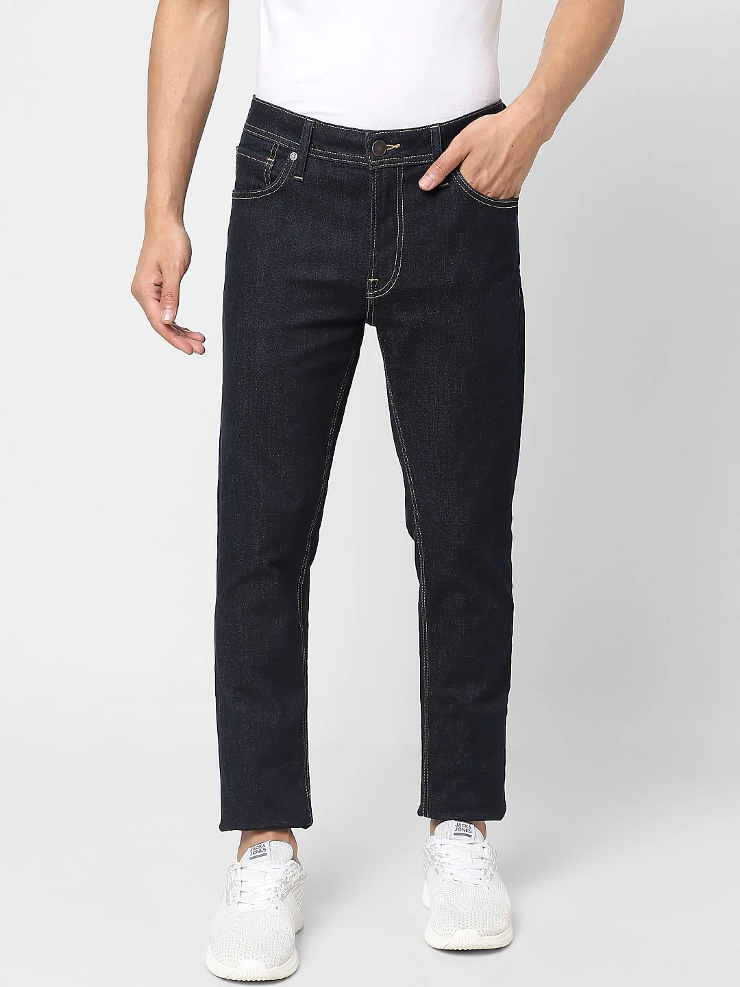Dark Blue Low Rise Ben Skinny Jeans - Image 2