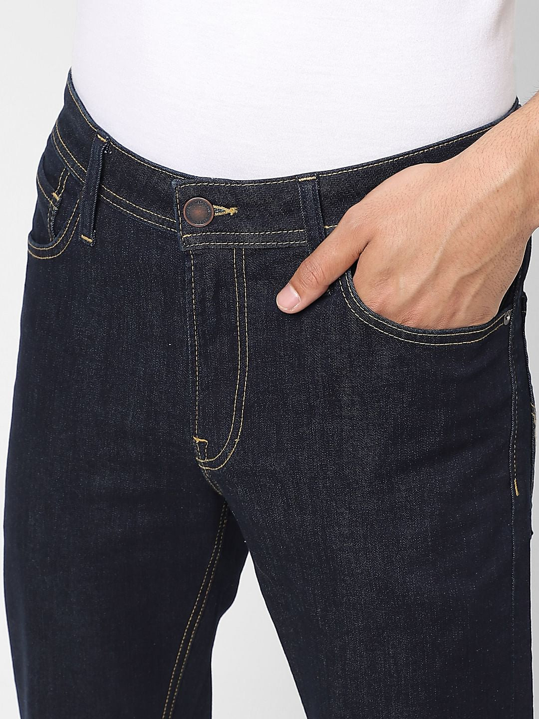 Dark Blue Low Rise Ben Skinny Jeans - Image 5