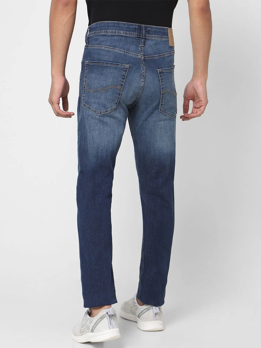 Blue Low Rise Faded Ben Skinny Jeans - Image 4