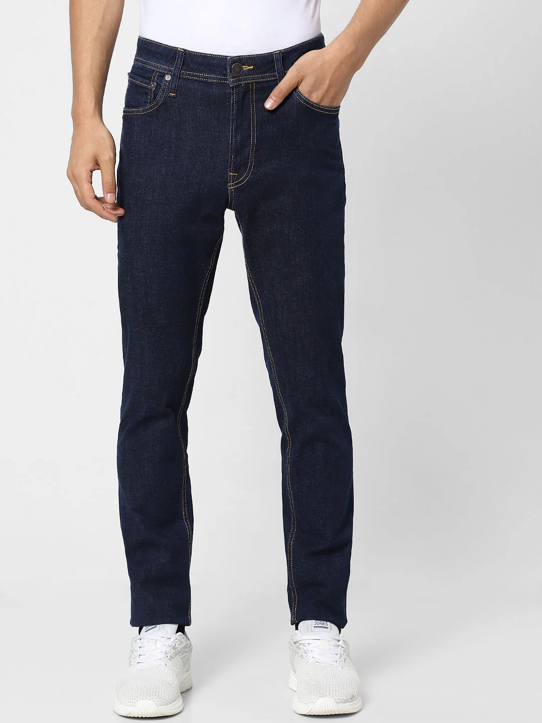 Dark Blue Low Rise Ben Skinny Jeans - Image 2
