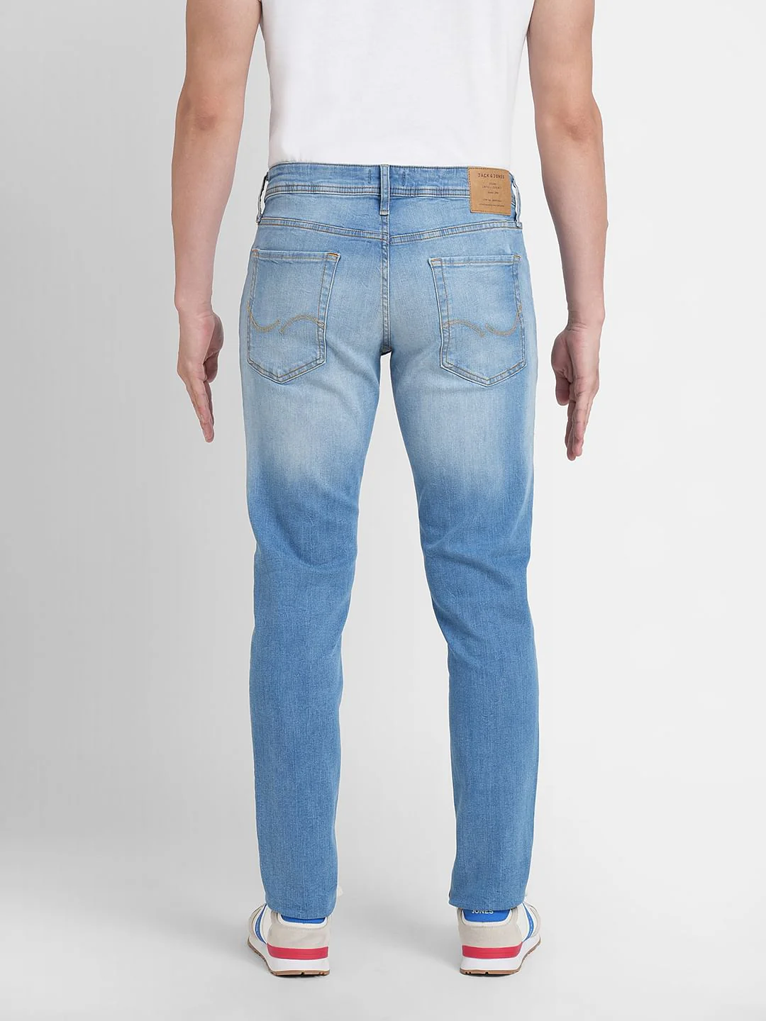 Light Blue Low Rise Glenn Slim Jeans - Image 4