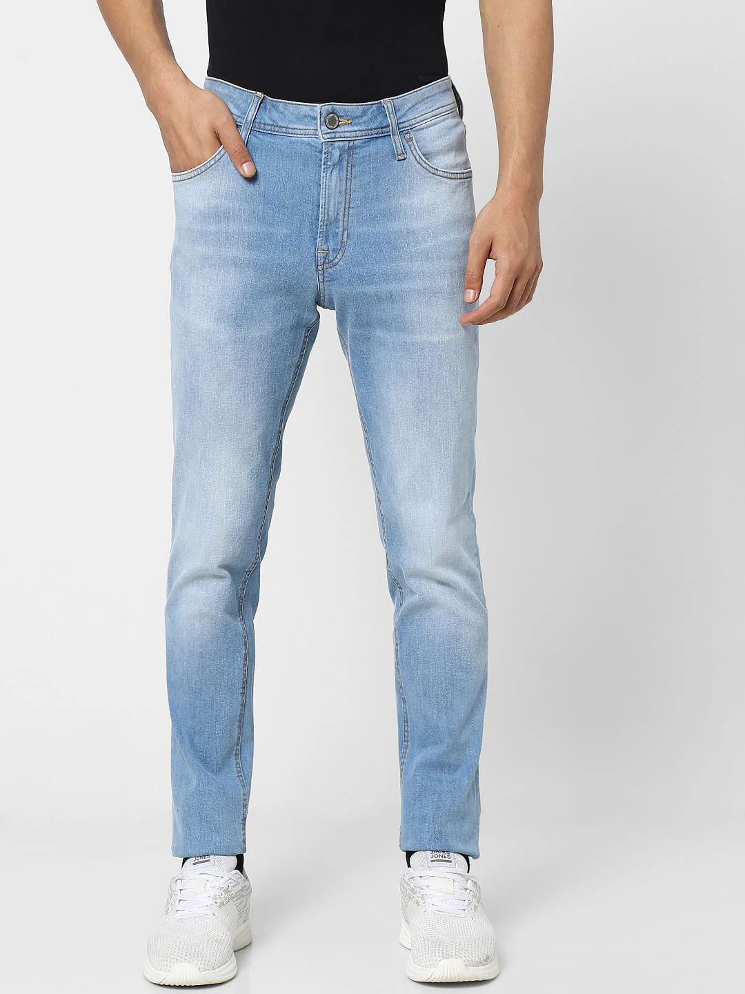 Light Blue Low Rise Ben Skinny Jeans - Image 2