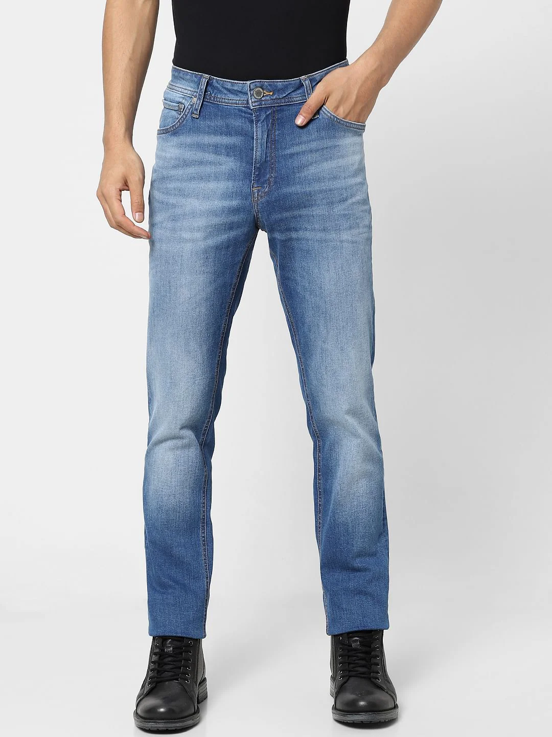 Light Blue Low Rise Ben Skinny Jeans - Image 2