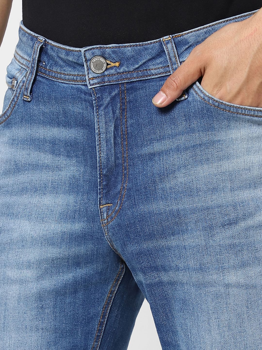 Light Blue Low Rise Ben Skinny Jeans - Image 5