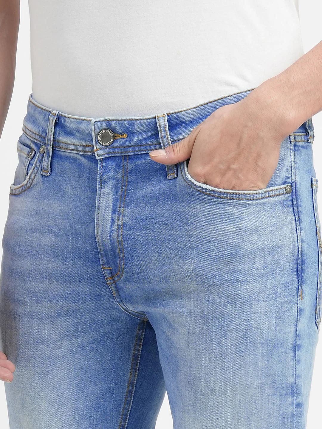 Light Blue Low Rise Ben Skinny Jeans - Image 5