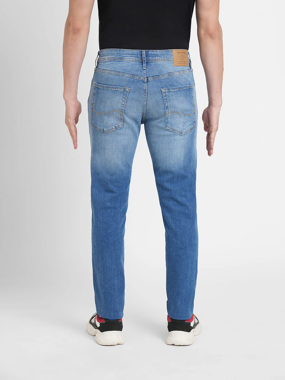 Light Blue Low Rise Distressed Ben Skinny Jeans - Image 4