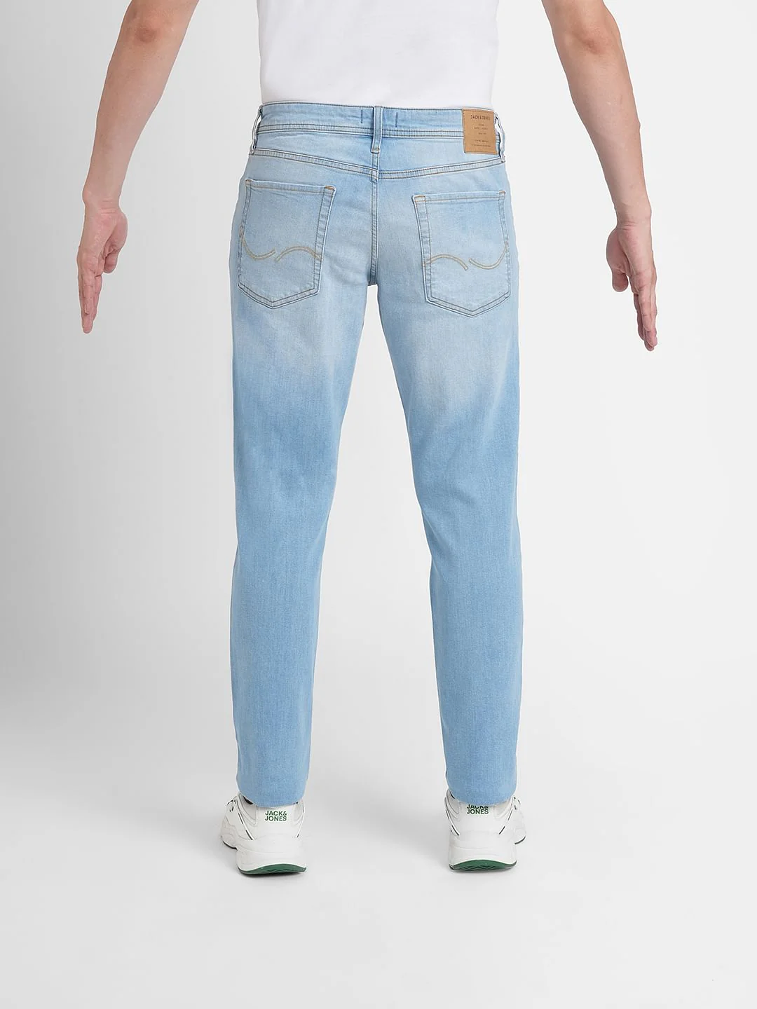 Light Blue Low Rise Distressed Glenn Slim Jeans - Image 4