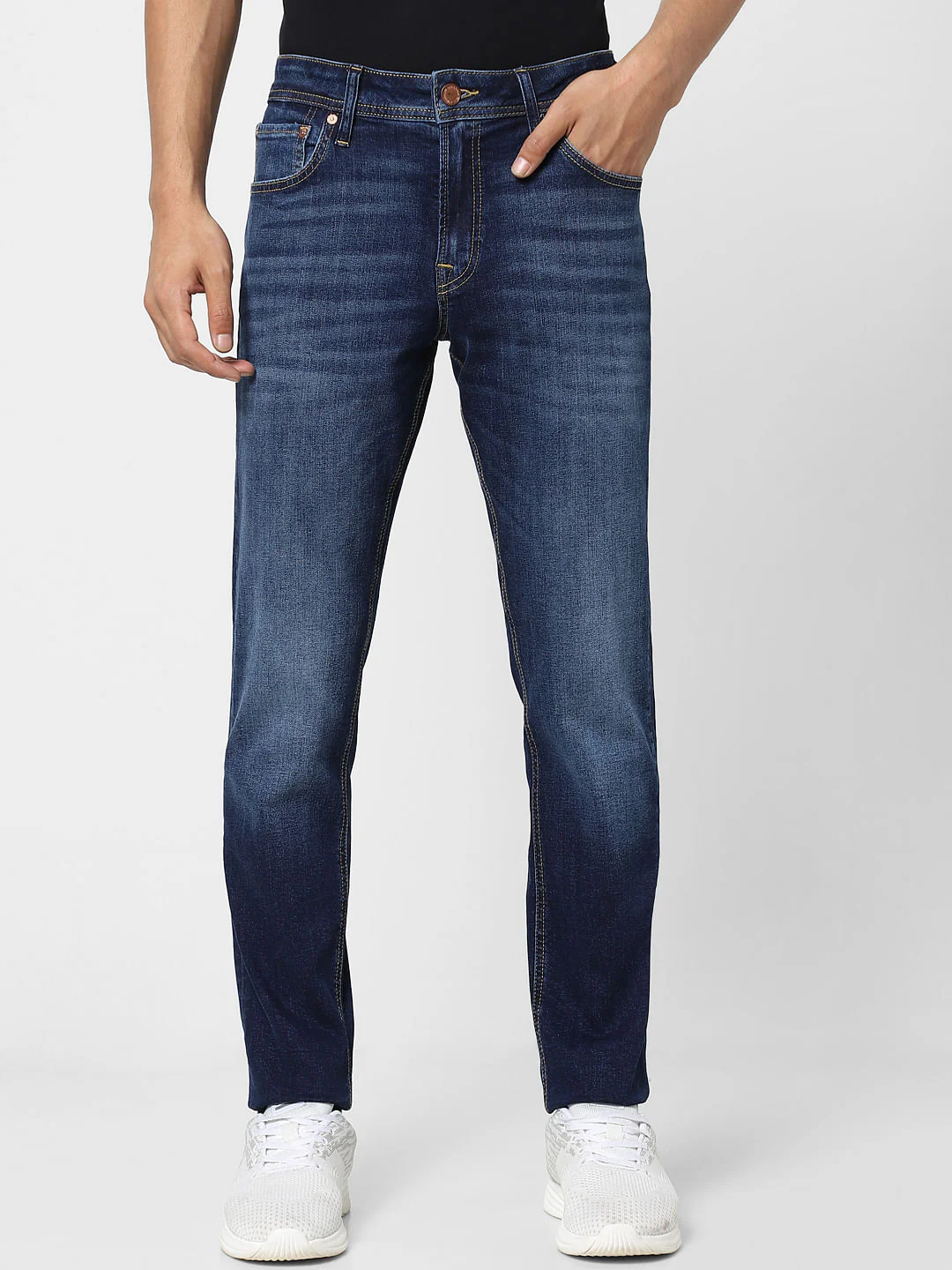 Blue Low Rise Glenn Slim Jeans - Image 2