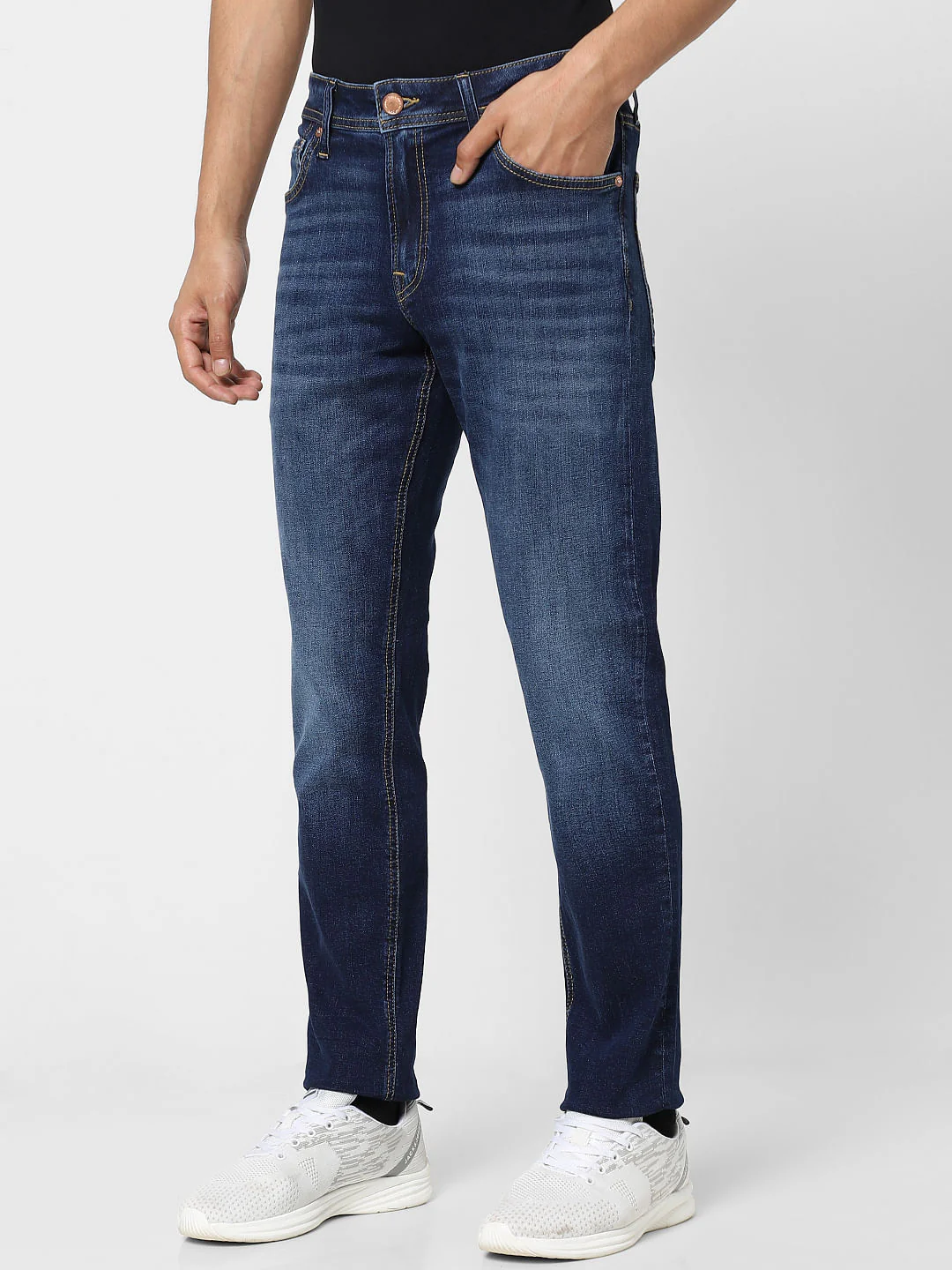 Blue Low Rise Glenn Slim Jeans - Image 3
