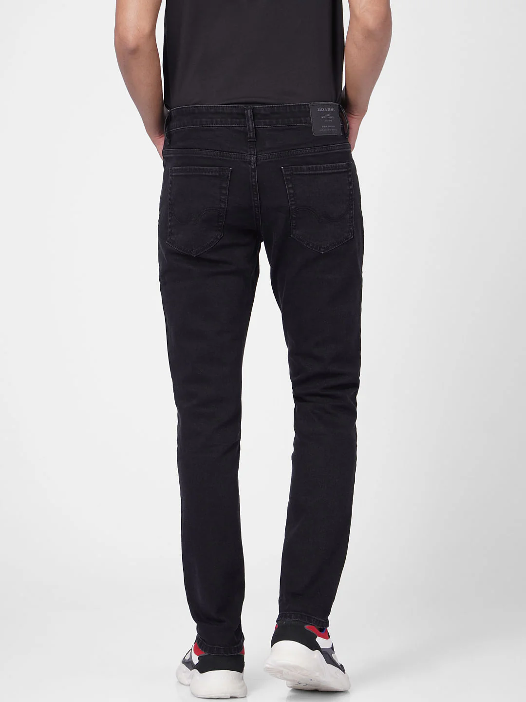 Black Low Rise Glenn Slim Jeans - Image 4