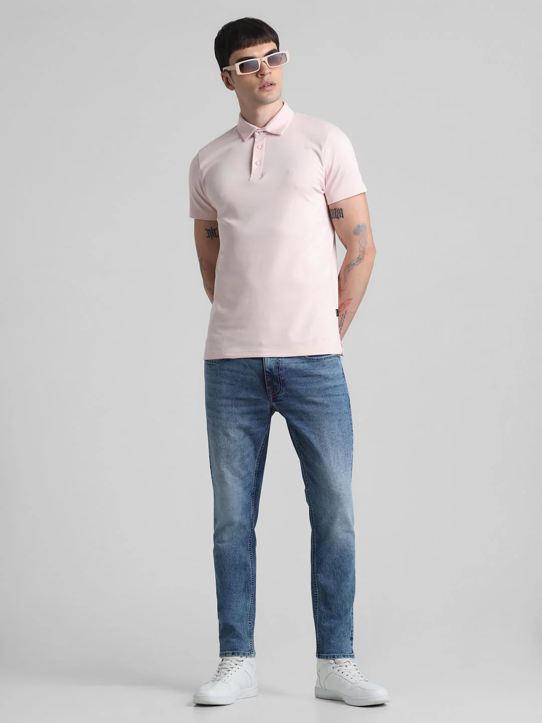 Blue Mid Rise Brak Slim Fit Jeans - Image 5