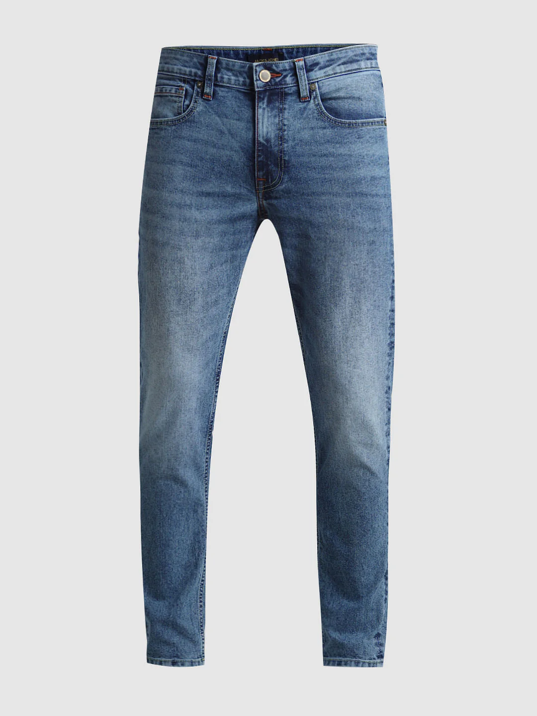 Blue Mid Rise Brak Slim Fit Jeans - Image 6