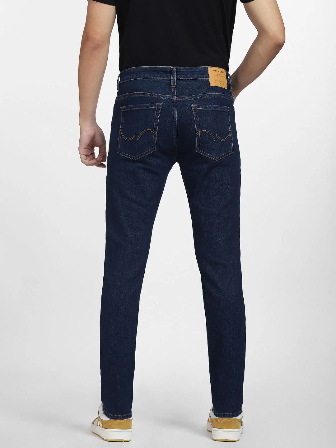 Dark Blue Low Rise Glenn Slim Fit Jeans - Image 4