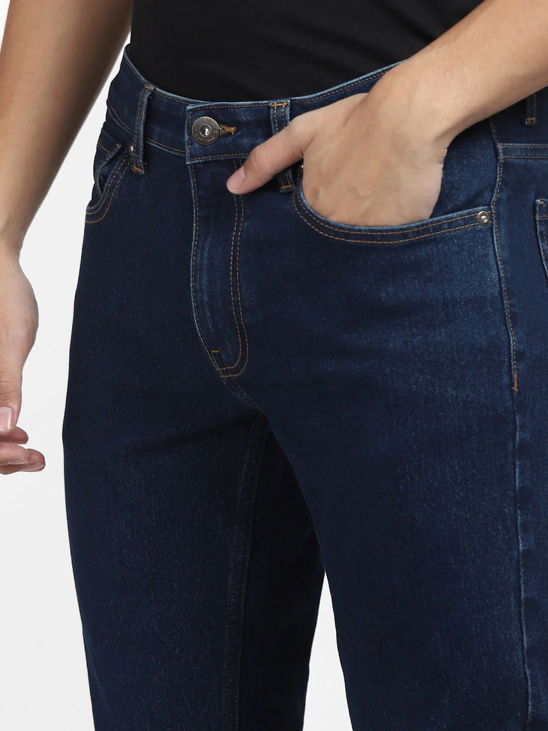 Dark Blue Low Rise Glenn Slim Fit Jeans - Image 5